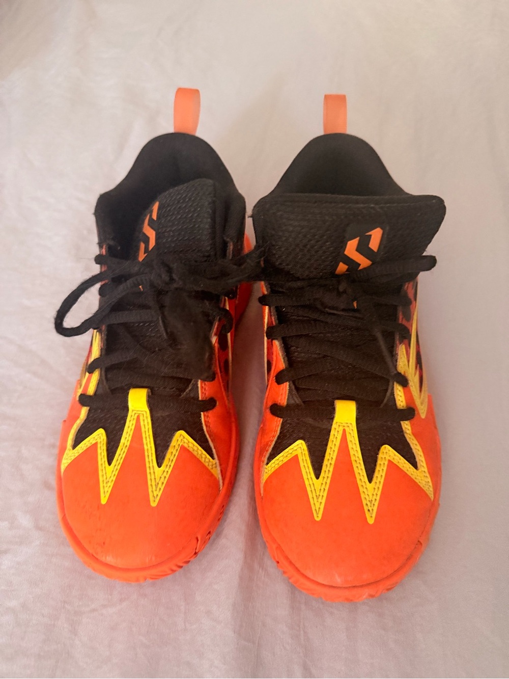 Puma Kids Orange and Yellow Athletic Sneakers